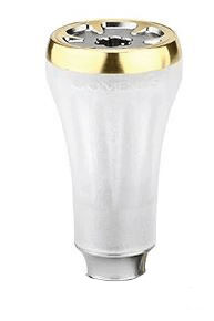 RL - Angelrollentuning - Gomexus 20mm TPE Knob - Knob - Transparent | Gold -