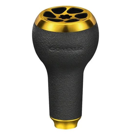 RL - Angelrollentuning - Gomexus 27mm Touch Knob TPE - Knob - Schwarz | Gold -