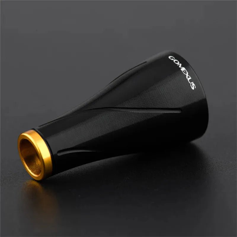 RL - Angelrollentuning - Gomexus Aluminium 20mm Handle Knob | A20P - Schwarz | Gold -