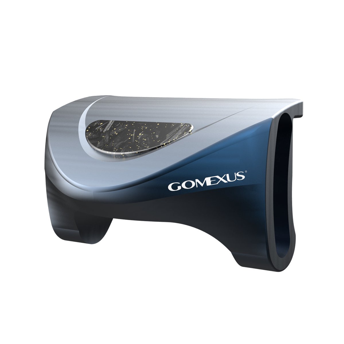 Gomexus Clutch passend für die 22er Aldebaran BFS – hier siehst du ihn in stylischem Dunkelblau mit Metallic-Optik, cooler Kurve und durchsichtigem Akzent samt feinen Sprenkeln. Perfekt, wenn du deiner Baitcaster Reel ein Upgrade verpasst und beim Tuning auf echte Performance setzen willst. Produktfoto vor weißem Hintergrund.