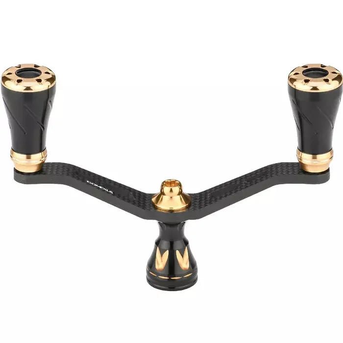 RL - Angelrollentuning - Gomexus Double Carbon Handle 98mm mit CNC20 Knobs | Daiwa | 23 Regalis -