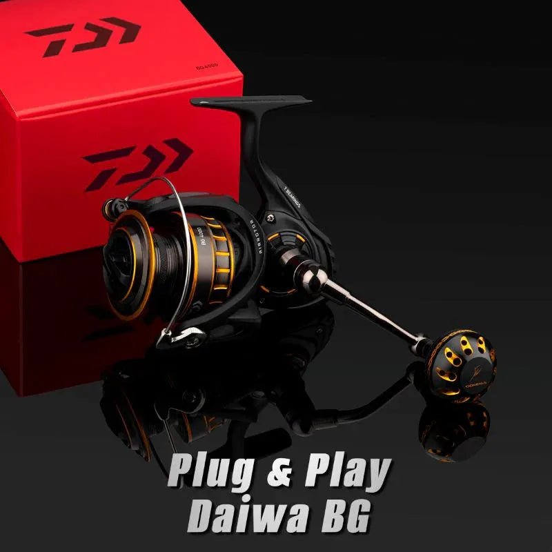 RL - Angelrollentuning - Gomexus Plug & Play Aluminum Power Handle für Daiwa BG | 1500 - 8000 - BG 1500 - 3000 -