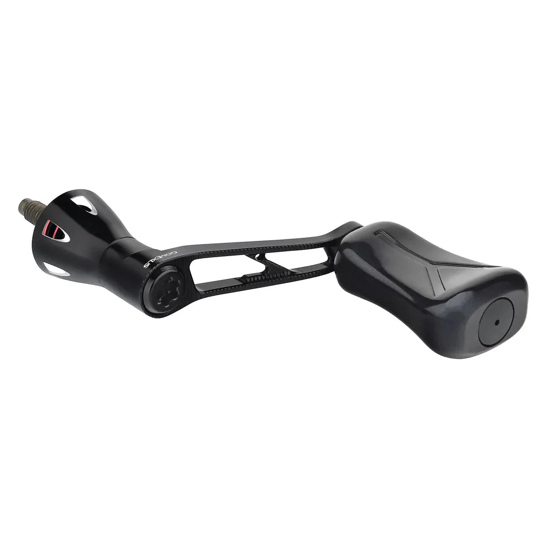 Der Gomexus Super Duralumin 35-mm-Griff mit 21-mm-Verbundknopf von Gomexus verfügt über ein leichtes, aerodynamisches Design mit einem verstellbaren Arm, einem Verbundknopf an einem Ende und robuster Montagehardware am anderen.