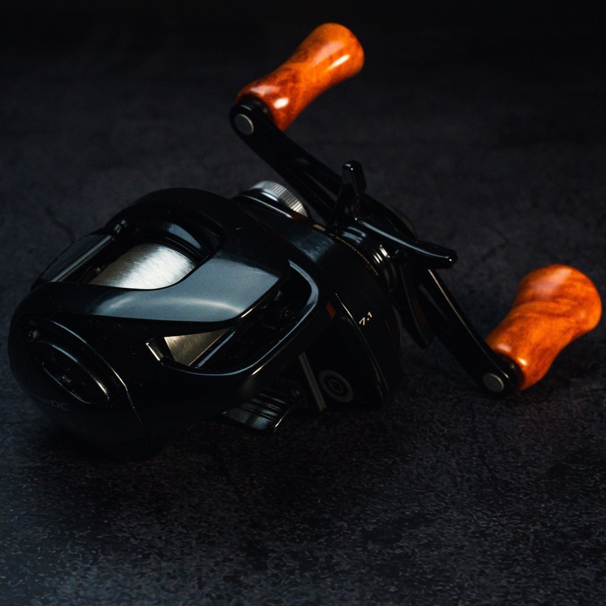 RL - Angelrollentuning - Premium Naturholz Small Gourd Knob - Amboyna - Matt -