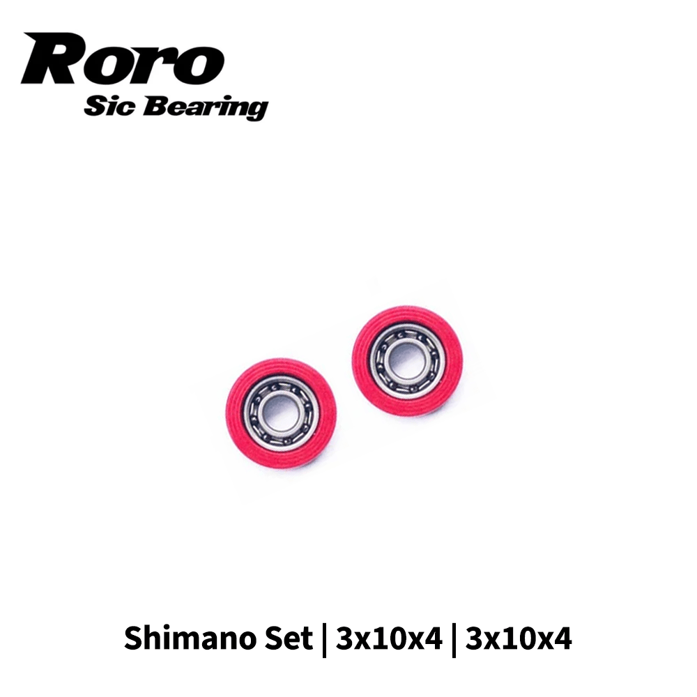 RL - Angelrollentuning - Roro BFS Keramik Kugellager Set | Shimano | 3x10x4 | 3x10x4 - Bundle -