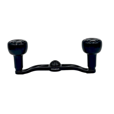 RL - Angelrollentuning - Gomexus Crank 110mm Handle mit 30 mm Sailor Power Knobs (7x4mm) - Handle - Schwarz | Silber -