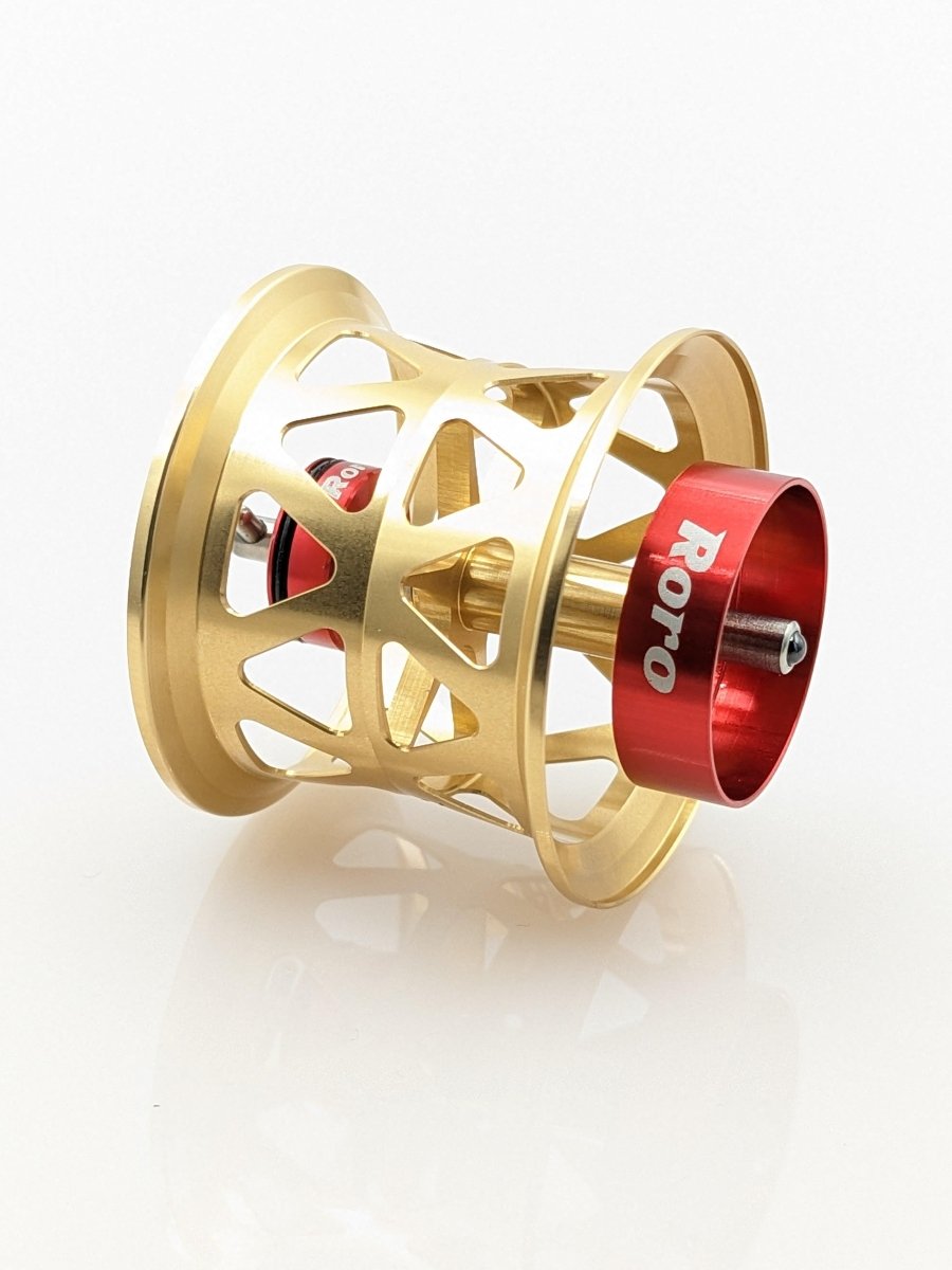 RL - Angelrollentuning - BFS Titanium Spule AX27 | Alphas SV 103/105 | Megabass | Lauda | Zonda - Spule - Gold -