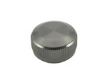 Die Avail Spool Tension Knob Cap aus Rotguss-Aluminium für 19 SLX MGL, 20 SLX DC und 21 SLX BFS ist mit einer gebürsteten Oberfläche und strukturierten Seiten auf einem schlichten weißen Hintergrund abgebildet.