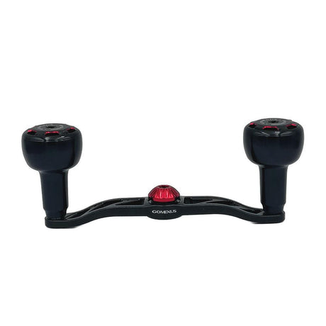 Die Gomexus Kurbelgarnitur 110 mm mit 30 mm Sailor Power Knobs (8 x 5 mm) verfügt über zwei große Knöpfe an einem gebogenen Arm, speziell für Ihre Baitcasterrolle. Ideal für Angler, die Wert auf Stil und Leistung legen.