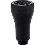 Der Gomexus P20 mm TPE-Knopf von Gomexus ist ein schwarzer, strukturierter Schaltknauf aus strapazierfähigem TPE mit leicht ausgestellter Oberseite und glatter Unterseite, abgebildet vor einem weißen Hintergrund.