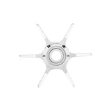 Eine Gomexus Sternbremse 65 mm von Gomexus, von oben mit sichtbarem Markenlogo abgebildet, steht vor einem schlichten weißen Hintergrund.