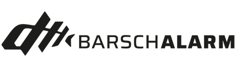 Das Bild zeigt das BarschAlarm-Logo mit einem stilisierten Fischmotiv links neben dem Text BARSCHALARM in Großbuchstaben und ALARM in Fettdruck.