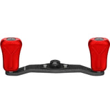 RL - Angelrollentuning - Gomexus 85|95mm Carbon Handle mit 21mm Composite Knobs (7x4mm) - Handle - Rot - 85 mm - 