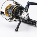 RL - Angelrollentuning - Gomexus Aluminium Reel Stand R9 55 mm - Angelrollen Ständer - Gold - Shimano - 