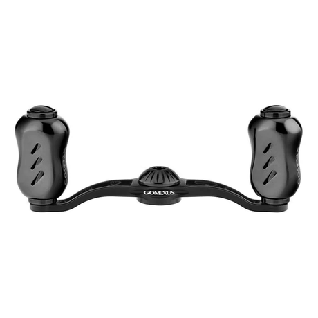 RL - Angelrollentuning - Gomexus Baitcasting Aluminium 90 - 100mm Handle mit 22mm Titanium Knobs (7x4mm) - Handle - Schwarz - 100 mm - 