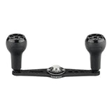 RL - Angelrollentuning - Gomexus Carbon Handle 105 mm Handle mit 27 mm TPE Knobs (7x4mm) - Handle - Schwarz - 