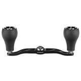 Der Gomexus Crank 120-mm-Griff mit 30-mm-TPE-Knöpfen (7 x 4 mm) ist ein schwarzer Griff, der für die einfache Befestigung an Ihrer Baitcaster-Angelrolle konzipiert ist.