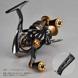 RL - Angelrollentuning - Gomexus Double Carbon Handle 98mm mit CNC20 Knobs | Daiwa | 23 Regalis - 