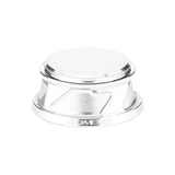 Die für Daiwa und Shimano entwickelte Gomexus-Griffschraubkappe verfügt über einen silbernen Metallknopf mit gerillter Struktur und eingraviertem GOMEXUS-Branding, geeignet für Rollengrößen von 2000 bis 5000, abgebildet auf weißem Hintergrund.