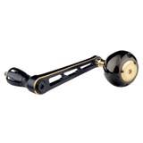 RL - Angelrollentuning - Gomexus Spinning Power Handle 90 mm mit 45mm | 50mm Titan Knob | Shimano - Kurbel Stationärrolle - Gold - 45mm Knob - 