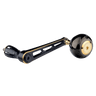 RL - Angelrollentuning - Gomexus Spinning Power Handle 90 mm mit 45mm | 50mm Titan Knob | Shimano - Kurbel Stationärrolle - Gold - 45mm Knob - 