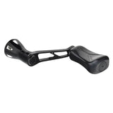 Der 35-mm-Griff Gomexus Super Duralumin mit einem 21-mm-Verbundknauf von Gomexus verfügt über ein ergonomisches, strukturiertes Design und eine hohle, belüftete Verlängerung, abgebildet vor einem weißen Hintergrund.