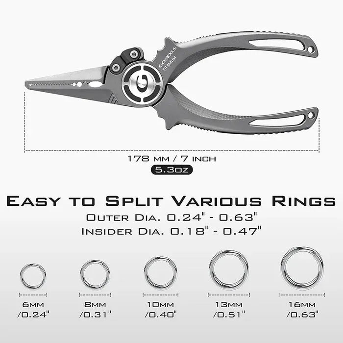 RL - Angelrollentuning - Gomexus Zange X Titanium Fishing Pliers - 