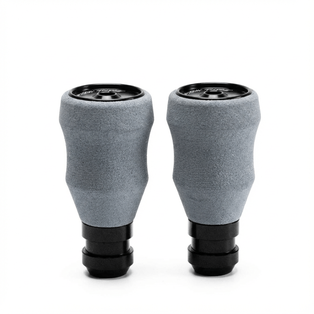 RL - Angelrollentuning - Maktub EVA - Griffhüllen Grau | 2 Stück - 25 mm - 