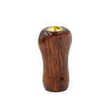 RL - Angelrollentuning - Premium Naturholz Small Gourd Knob - Bubinga - Glänzend - 
