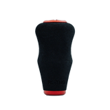 Der RL-TNG OCT 24 EVA-Knopf von RL-TNG ist ein roter, zylindrischer Knauf mit einer matten EVA-Textur, der an den Enden breiter ist und rote Akzente und den Text „RL-TNG“ in der Nähe der Basis für maximalen Halt aufweist.