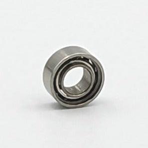 Ein Roro Lure Roro BFS Keramik Kugellager steht aufrecht auf einem schlichten weißen Hintergrund und zeigt seine inneren und äußeren Ringe.