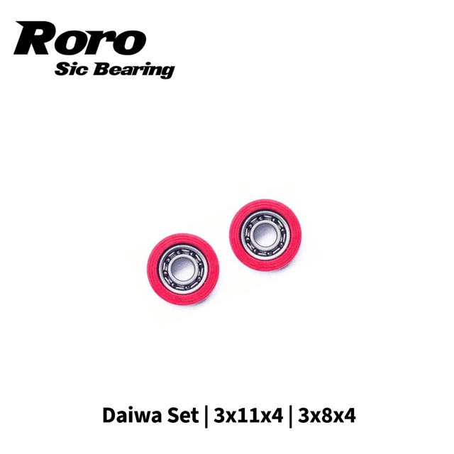 RL - Angelrollentuning - Roro BFS Keramik Kugellager Set | Daiwa | 3x11x4 | 3x8x4 - Bundle - 