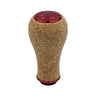 Der SLP Works Power Light Cork Knob S von SLP Works verfügt über einen abgerundeten Korkgriff mit einer konischen Form, roten (Rot) Metall-Akzenten und kleinen Löchern auf der Oberseite - ideal für Baitcasting-Rollen.