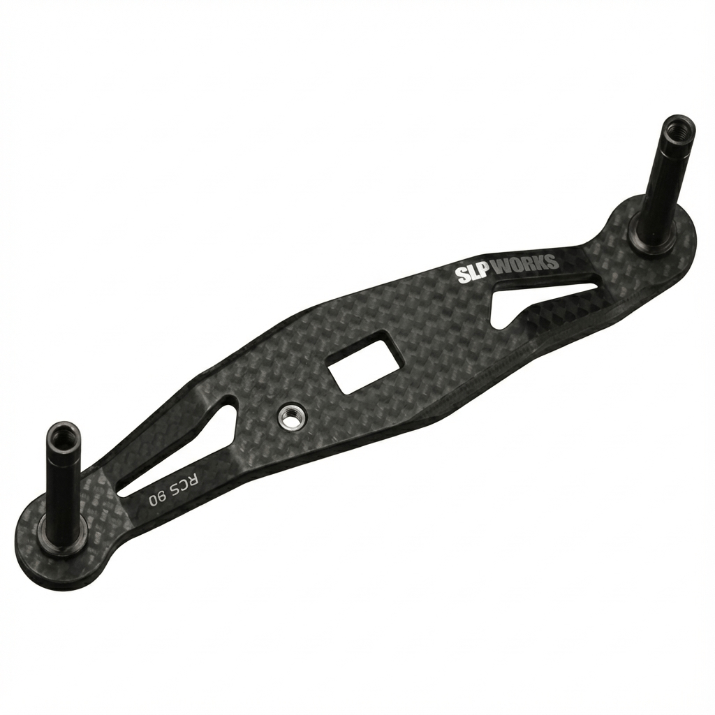 RL - Angelrollentuning - SLP Works RCSB Carbon Light Crank Handle | ohne Knobs | 8x5mm - Handle - 90 mm - 