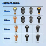 RL - Angelrollentuning - Gomexus Aluminium Handle | ohne Knobs (8x5mm) - Handle - Silber - 100 mm - 