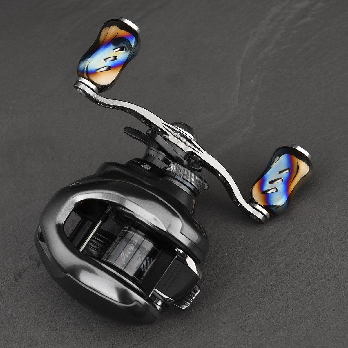 Gomexus Galaxy 100mm Handle mit 22 mm Titanium Flame Knobs (8x5mm)-Handle-Gomexus-RL-Angelrollentuning